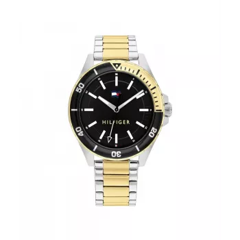 Tommy Hilfiger vīriešu pulkstenis Decker Quartz 1792013 43mm zils ciparnīca brūna āda