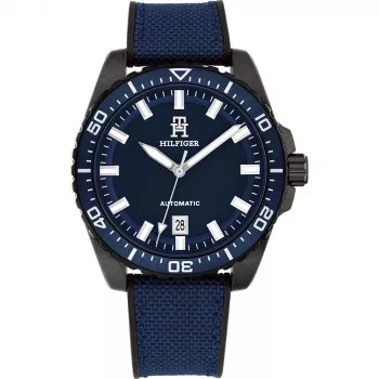 Tommy Hilfiger vīriešu pulkstenis Decker Quartz 1792160 42mm nerūsējošais tērauds zils ciparnīca