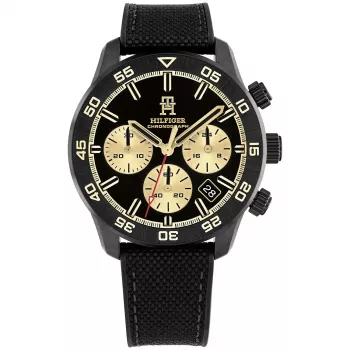Tommy Hilfiger vīriešu Decker kvarca pulkstenis 1792182 41mm zils ciparnīca brūna āda
