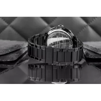 Tommy Hilfiger vīriešu pulkstenis Decker Quartz 44mm nerūsējošais tērauds zils ciparnīca brūna āda