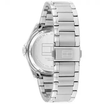 Tommy Hilfiger vīriešu pulkstenis 1710718 39mm zils ciparnīca brūns ādas siksniņš