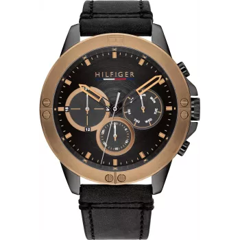 Tommy Hilfiger vīriešu pulkstenis 1791893 46mm nerūsējošais tērauds zils ciparnīca