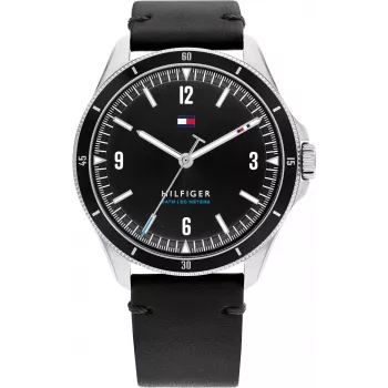 Tommy Hilfiger vīriešu pulkstenis 1791904 44mm nerūsējošais tērauds zils ciparnīca