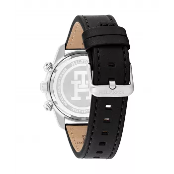 Tommy Hilfiger vīriešu pulkstenis 1792162 41mm nerūsējošais tērauds zils ciparnīca brūna āda