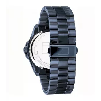 Tommy Hilfiger vīriešu pulkstenis TH1791689 ar 44 mm korpusu, zilu ciparnīcu un detašējamu aizdari