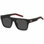 TOMMY HILFIGER TH-1976-S-BLX Vīriešu saulesbrilles, melns rāmis, pelēkas lēcas, 52/19/145 mm