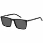 TOMMY HILFIGER TH-2077-S-807 Vīriešu saulesbrilles, melns rāmis, pelēkas lēcas, 55/19/145 mm