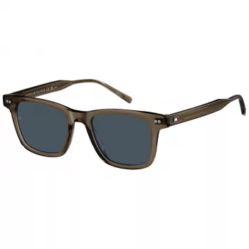 Tommy Hilfiger TH-2127-S-09Q Vīriešu Saulesbrilles Matēti Melnas Pelēkas 51mm