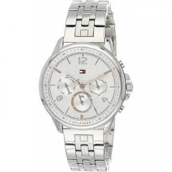 Tommy Hilfiger sieviešu 1782222 kvarca analogais pulkstenis 38mm nerūsējošā tērauda sietiņa zils ciparnīca