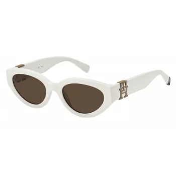 TOMMY HILFIGER sieviešu pilota saulesbrilles TH-1957-S-SZJ | havannas rāmis, brūns gradienta lēcas 54/21/140 mm