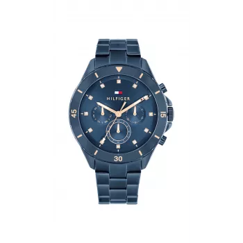 Tommy Hilfiger Women's Piper Quartz Analog Watch 40mm Silver Stainless Steel Mesh 1782743