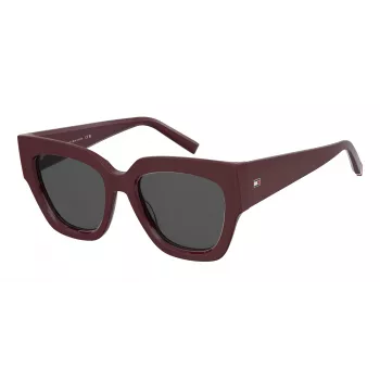 TOMMY HILFIGER Women's Sunglasses TH-2223-S-LHF 53/19/140 mm Black Acetate Grey Polycarbonate UV400