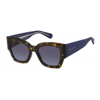 Tommy Hilfiger Women's TH-1862-S-086 Cat Eye Saulesbrilles - Dark Havana / Brown Gradient