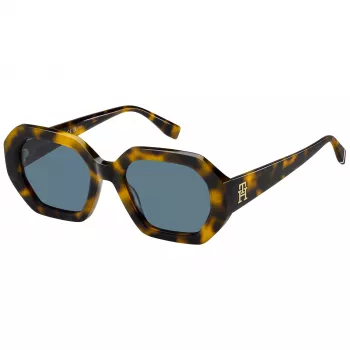 TOMMY HILFIGER Sieviešu saulesbrilles TH-2155-S-EPZ - Havana acetāta rāmis, brūnas gradienta lēcas, 52mm