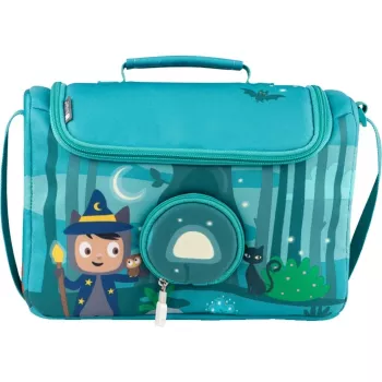 Tonies Under the Magic Moon Carrying Case - Unisex Handbag - Audio Play Transporter - Zipper - Green