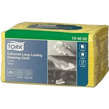 TORK 194650 Heavy-Duty tīrīšanas salvetes rullī, 400 loksnes, baltas, 1 kārta, Centerfeed, 23,5 cm x 38 cm