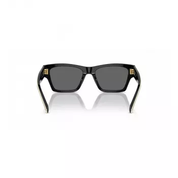Tory Burch TY7207U200487 Sieviešu kaķacs formas saulesbrilles - caurspīdīgs brūns rāmis, brūnas gradienta lēcas, 53mm