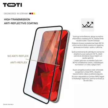 TOTI PREMIUM 3D rūdīta stikla aizsargplēve pilnam ekrānam Samsung Galaxy S25 Ultra