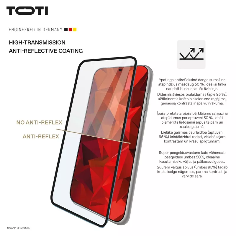 TOTI PREMIUM 3D rūdīta stikla aizsargplēve pilnam ekrānam Samsung Galaxy S25 Ultra