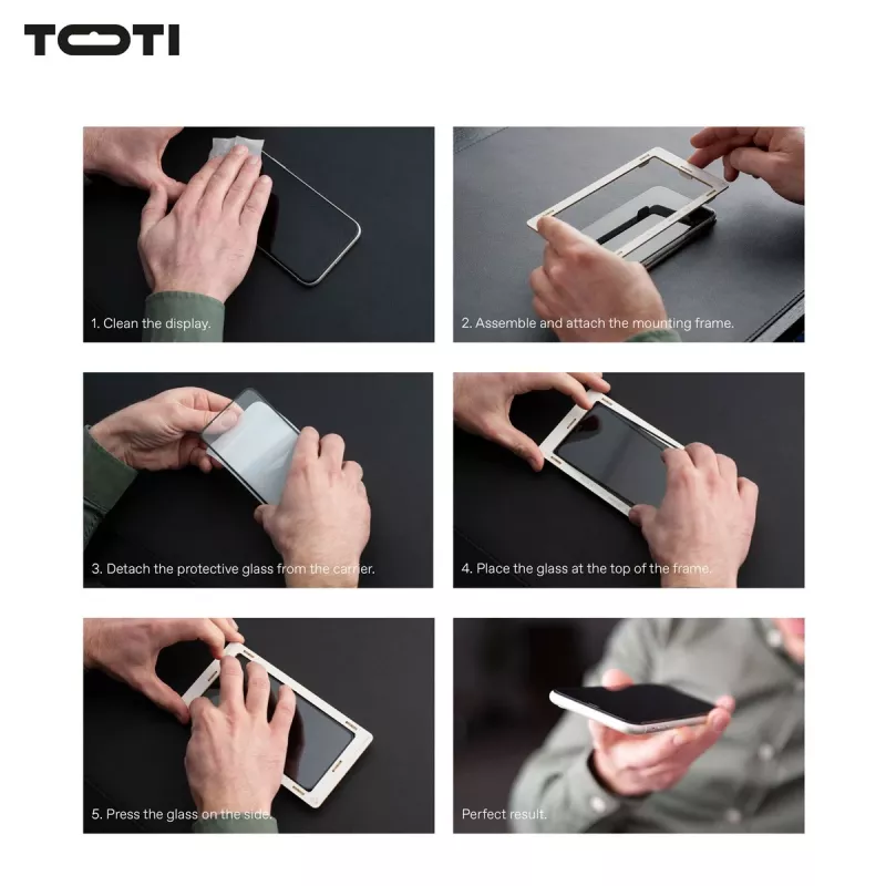 TOTI PREMIUM 3D rūdīta stikla aizsargplēve pilnam ekrānam Samsung Galaxy S25 Ultra