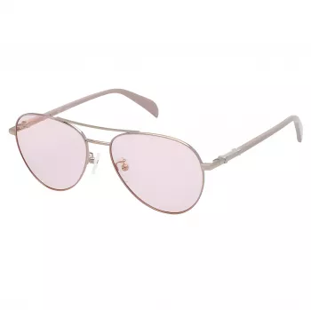 TOUS Sieviešu saulesbrilles STO437-560E59 Havana acetāta kvadrātveida rāmis ar gradienta brūnām lēcām 56mm