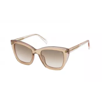 TOUS Sieviešu Saulesbrilles STOB43-520GBH - Havana Acetāta Rāmis, Brūnas Gradienta Lēcas, 52mm