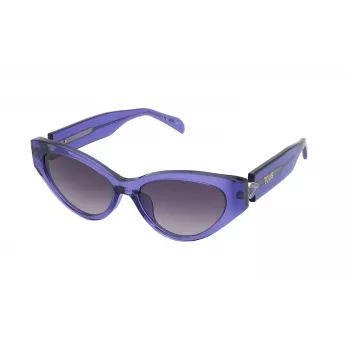 TOUS Sieviešu Saulesbrilles STOB84S5506LA Havana Acetāta Kvadrātveida Rāmis Brūnas Gradienta Lēcas UV400