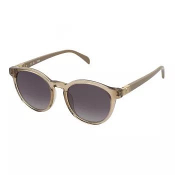 TOUS Sieviešu saulesbrilles STOB89-5107AY Havana Acetāta Kvadrātveida Rāmis Brūni Gradienta Lēcas 51mm