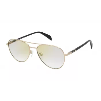 TOUS Women Sunglasses STO43756300G - Havana Acetate Frame, Gradient Grey Lenses, UV400 Protection