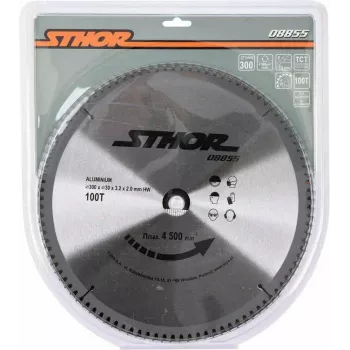 TOYA STHOR 300 mm TCT ripzāģa disks alumīnijam un krāsainajiem metāliem, 100 zobi, 30 mm caurums