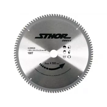 TOYA STHOR 300 mm TCT ripzāģa disks alumīnijam un krāsainajiem metāliem, 100 zobi, 30 mm caurums