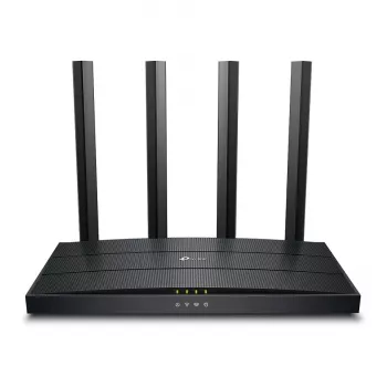 TP-Link Archer AX18 Wi-Fi 6 Divjoslu Gigabit Bezvadu maršrutētājs (AX1800, 4x Gigabit LAN, Melns)