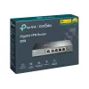 TP-LINK ER605 SafeStream Router - Gigabit VPN Router ar 4 portu slēdzi, 3 WAN portiem, sienas montāžai
