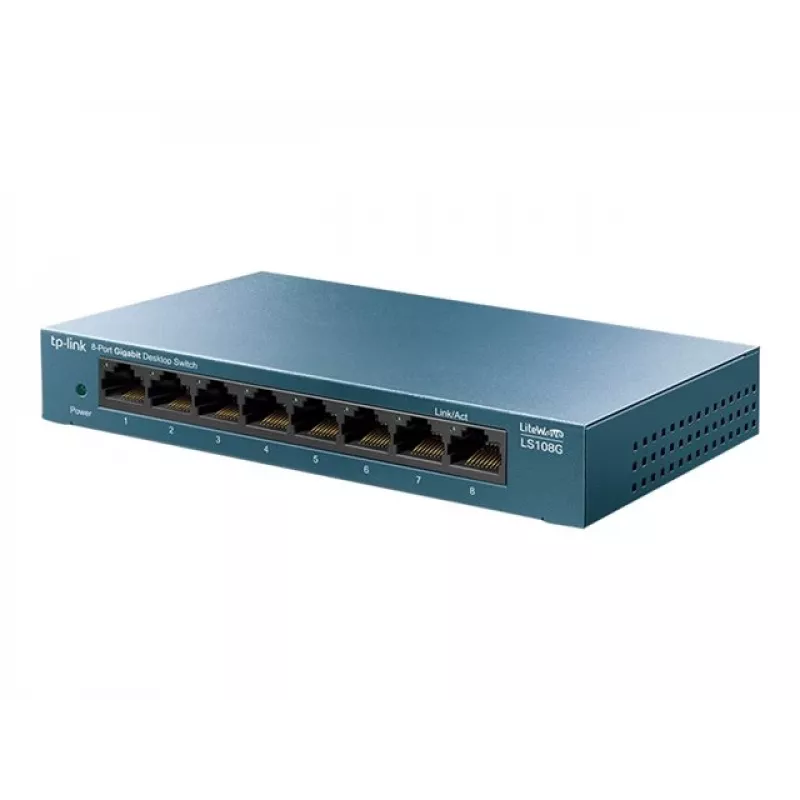 TP-Link LiteWave LS108G - 8 portu Gigabit tīkla slēdzis (nekonfigurējams, darbvirsmas)