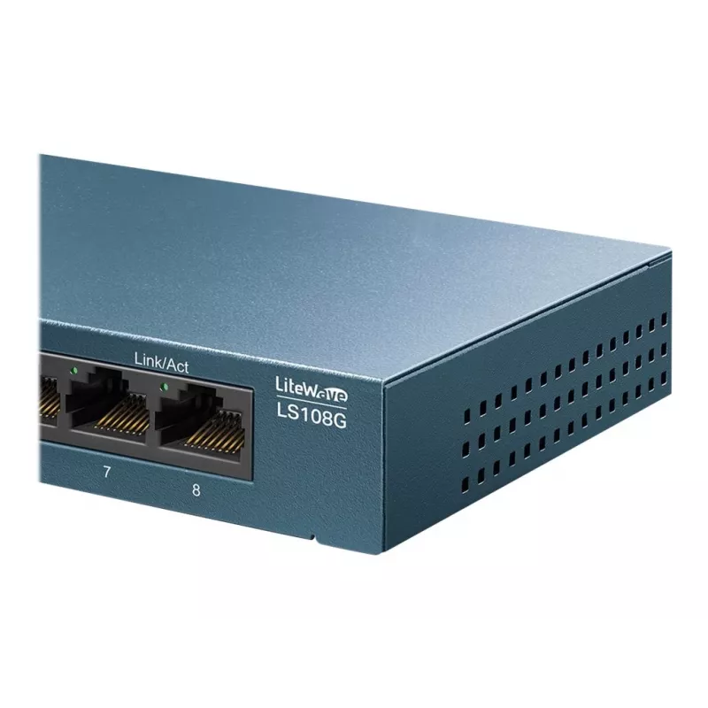 TP-Link LiteWave LS108G - 8 portu Gigabit tīkla slēdzis (nekonfigurējams, darbvirsmas)