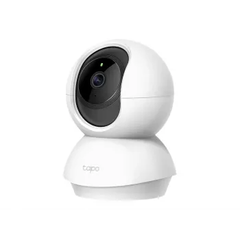 TP-Link Tapo C200 Pan/Tilt bezvadu videonovērošanas kamera, 1080p Full HD, 360° panoramēšana, 114° slīpums, nakts redzamība, divvirzienu audio, microSD slots, saderīga ar Alexa un Google Assistant, balta