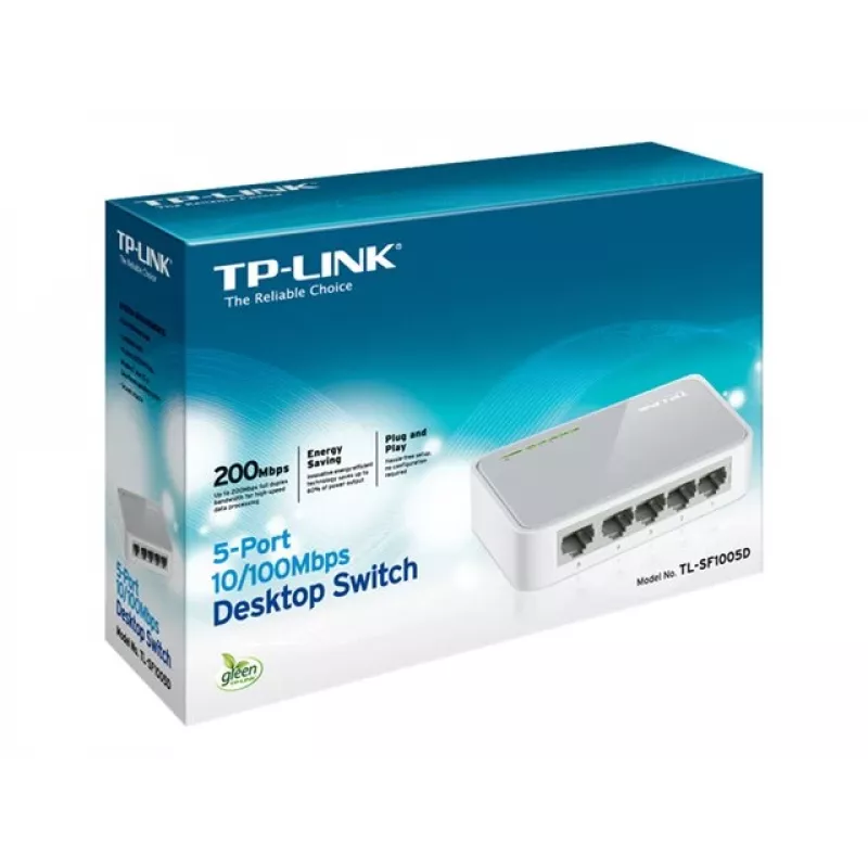 TP-LINK TL-SF1005D 5-Portu Fast Ethernet Desktop Slēdzis