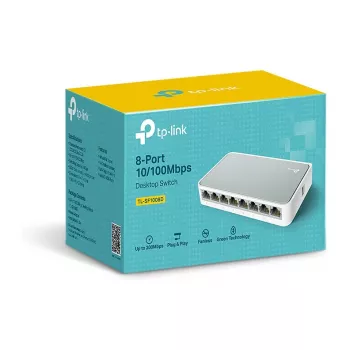TP-Link TL-SF1008D V12.4 8-Port 10/100Mbps Fast Ethernet Desktop Komutators