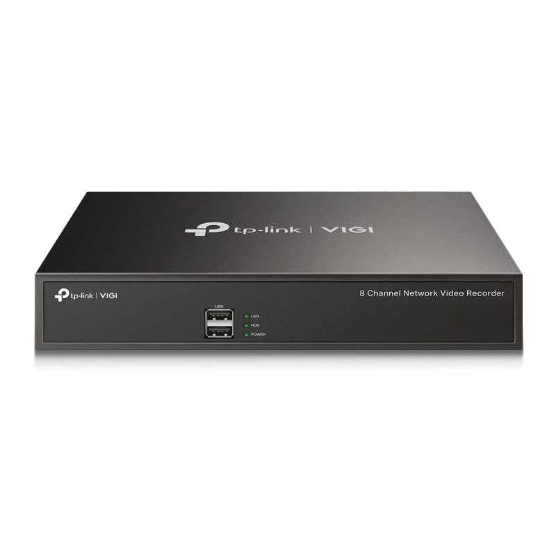 TP-Link VIGI NVR1008H 8-kanālu tīkla video ierakstītājs, 5MP, H.265+, 1 SATA līdz 10TB, HDMI/VGA, 12V DC