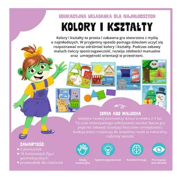 TREFL GRY Izglītojoša spēle Krāsas un Formas ABC maziem bērniem Treflik Family Trefl 02904