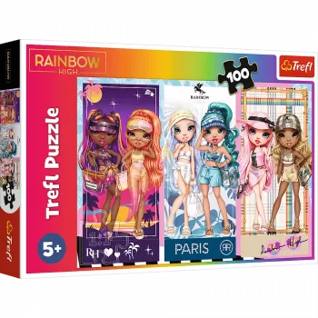 TREFL Puzle 100 - Rainbow Dolls - MGA Rainbow High Trefl 16444