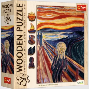 TREFL Puzzle 200 Wooden Puzzle - Scream - Trefl 20252
