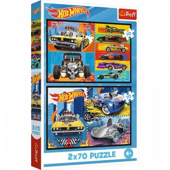 Trefl Puzzle - 2x70 - Cars - Hot Wheels