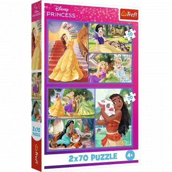 TREFL Puzzle - 2x70 - Fairytale Days - Disney Princess 34440