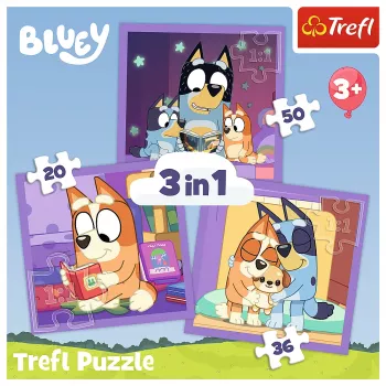 TREFL PUZZLE 3-in-1 Puzzle - Meet Bluey