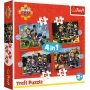 TREFL PUZZLE 4-in-1 Puzzle - Adventures of Fireman Sam