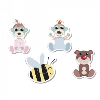 Trefl Puzzle - Baby Classic - Friendly Babies - Babies and Teddy Bear 36139