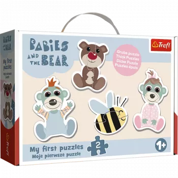 Trefl Puzzle - Baby Classic - Friendly Babies - Babies and Teddy Bear 36139