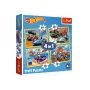 TREFL PUZZLE Hot Wheels Puzzle 4in1 Vehicles Trefl 34627