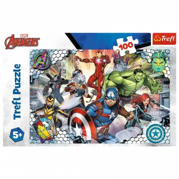 TREFL PUZZLE Puzzle - 100 - Sławni Avengers - Disney Marvel The Avengers 16454